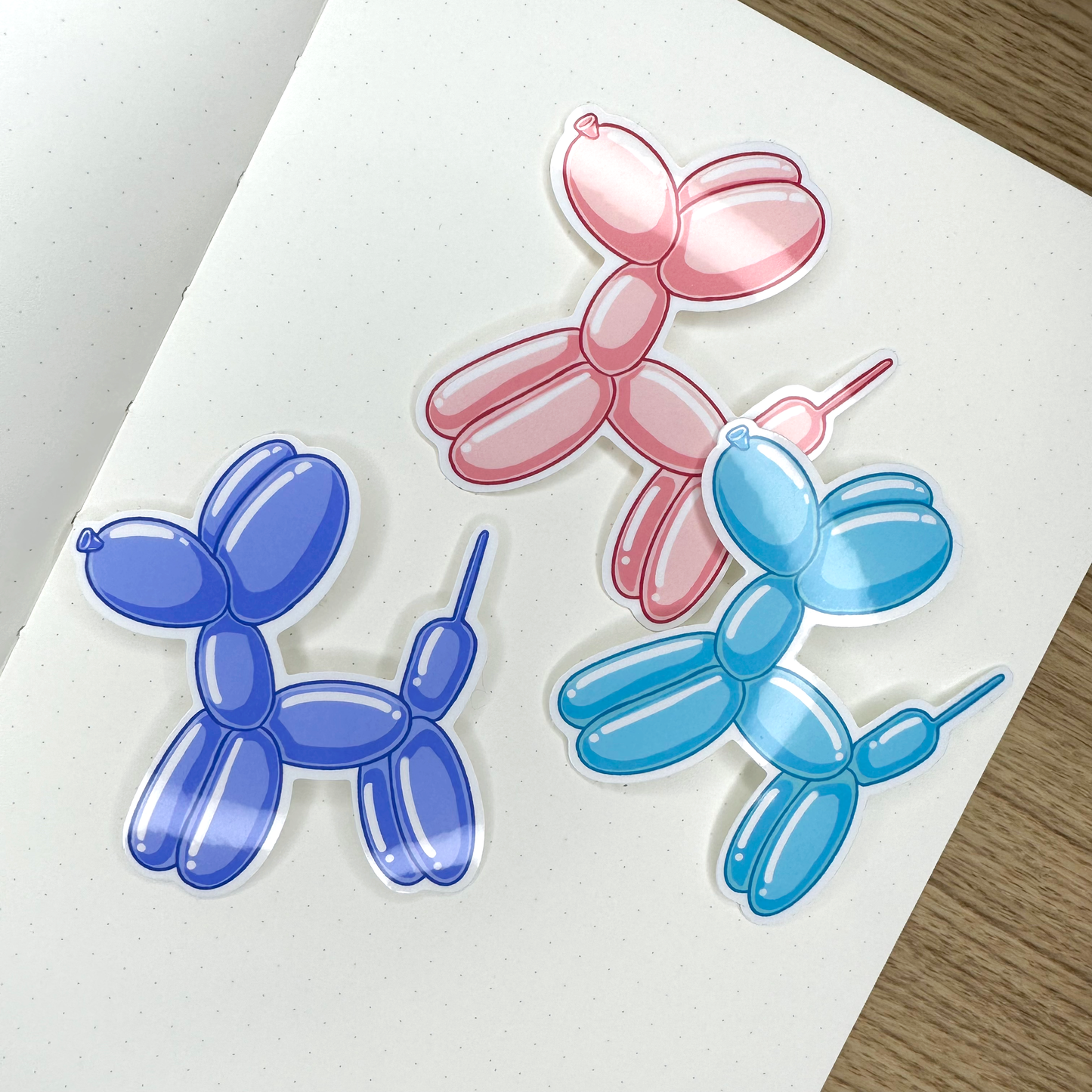 Balloon Dog Stickers (3-Pack)