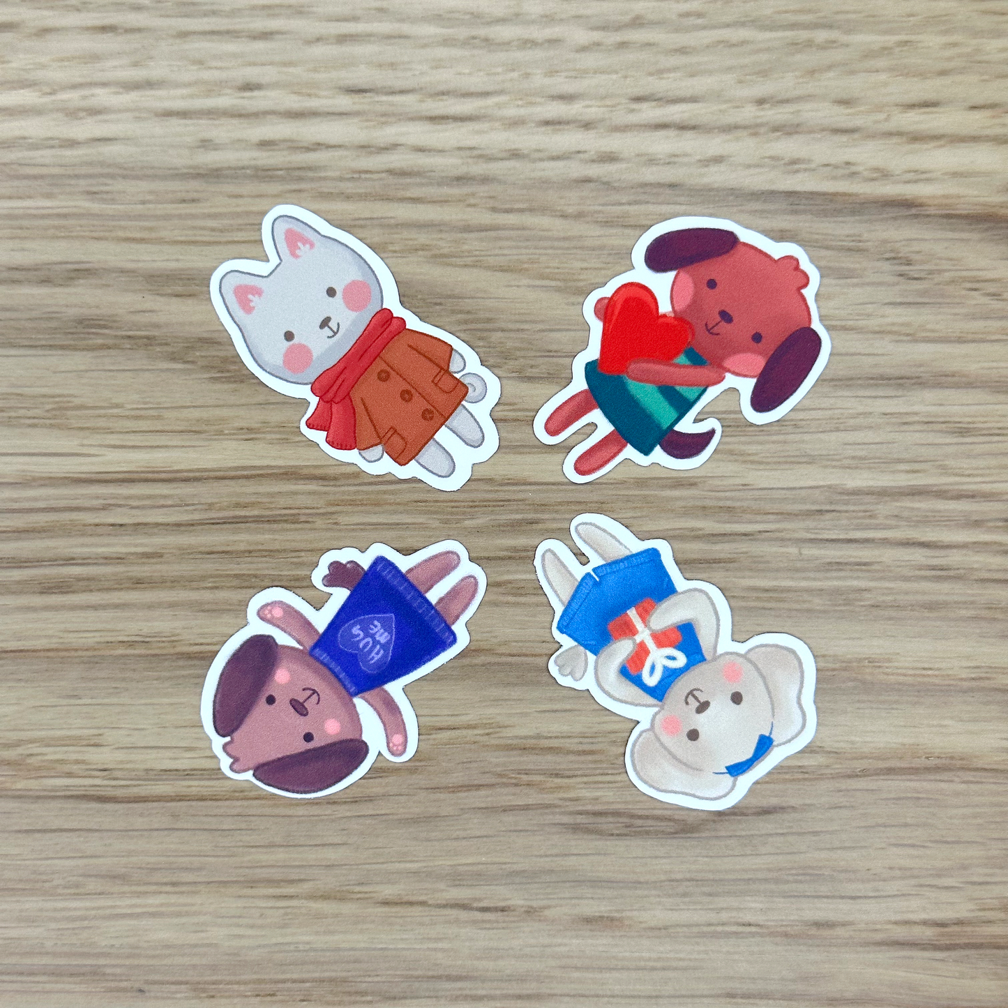 Lil Pups Stickers (4-Pack)