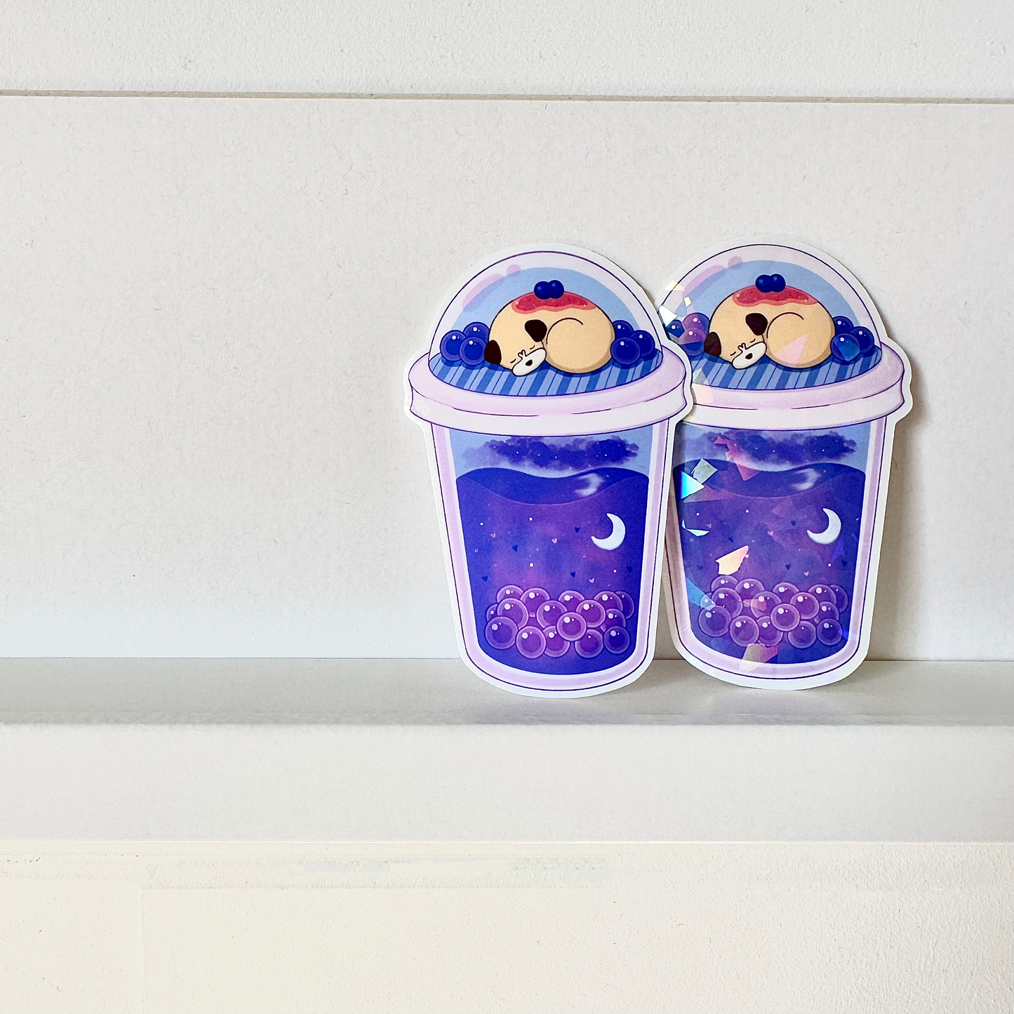 Blueberry Dreams Boba Sticker