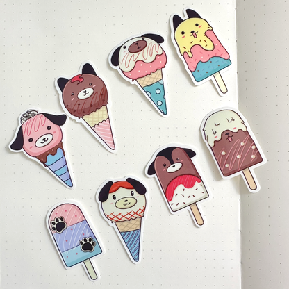 Pupsicles Stickers (8-Pack)