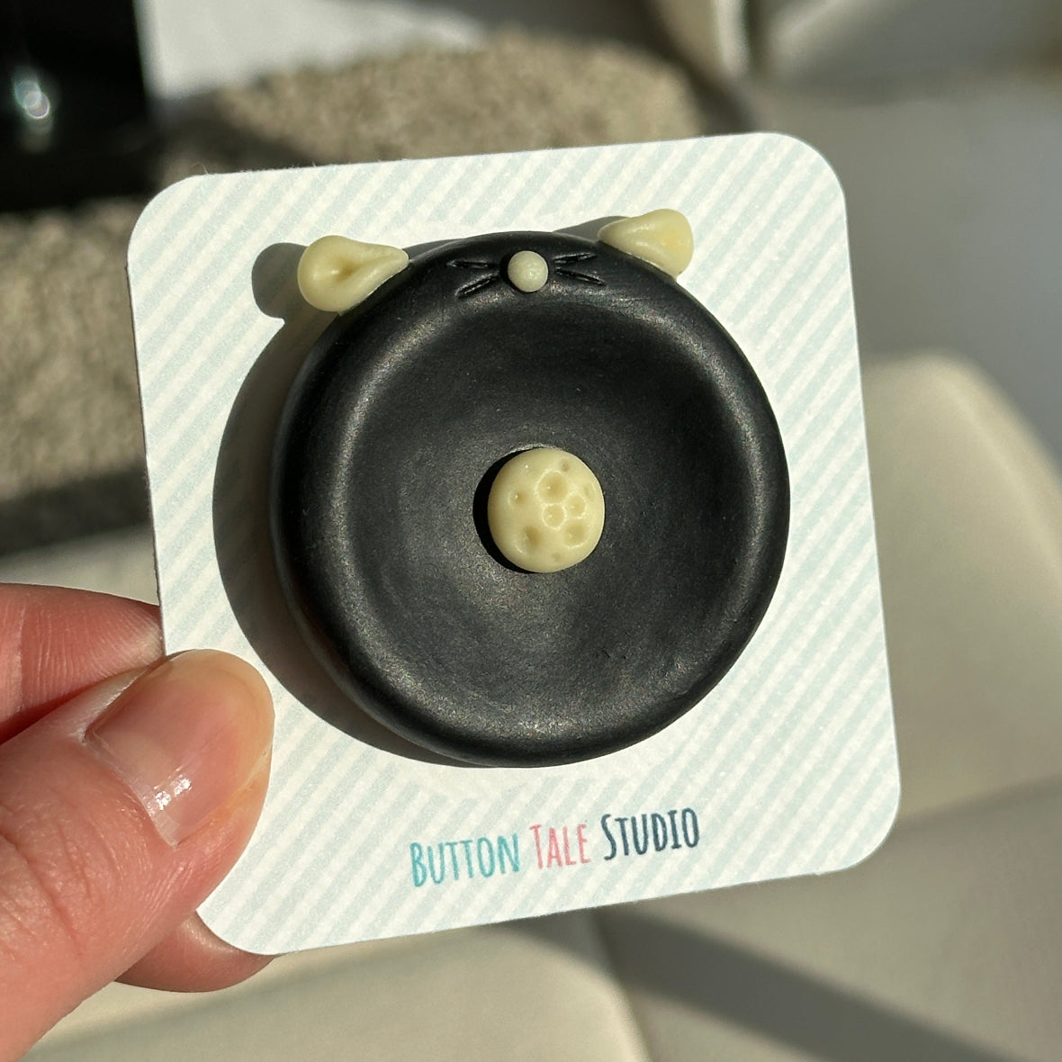 Moon Cheese Mouse Worry Stone